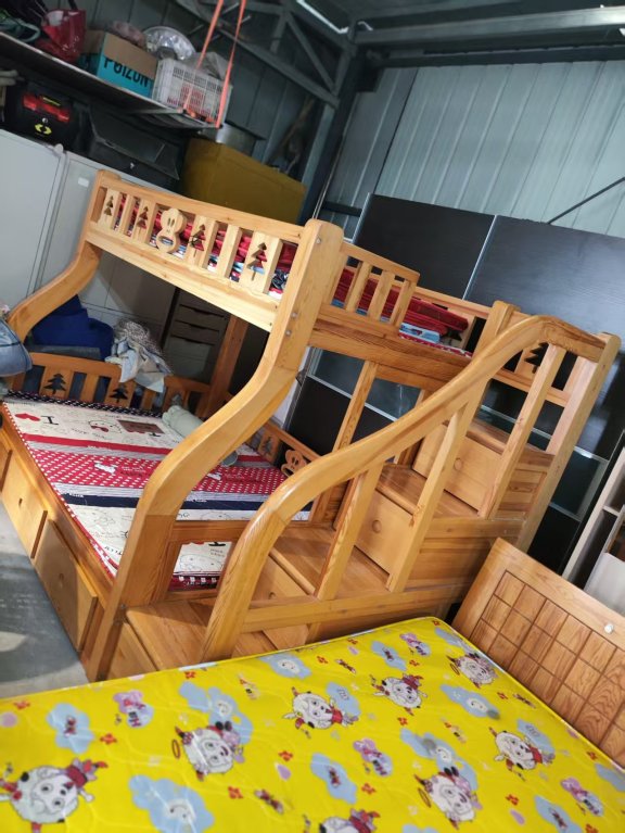儿童实木上下床1500不议价